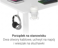 Silver Monkey Biurko elektryczne ED-160 white - 1258044 - zdjęcie 8